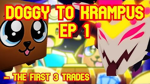 DOGGY TO KRAMPUS EPISODE 1, THE FIRST 3 TRADES | ROBLOX MINING SIMULATOR 2