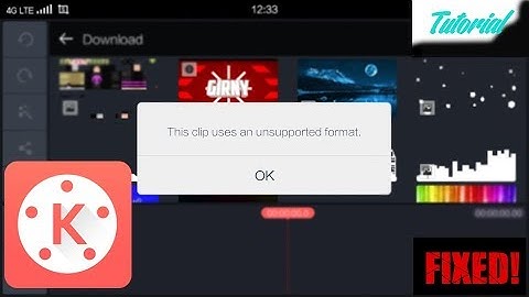 How to Fix Kinemaster "This clip usses an unsupported format." Problem | Tutorial #2