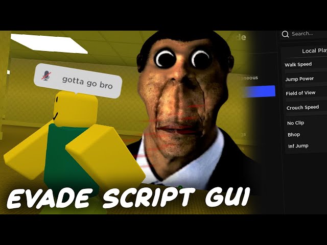 Evade Script GUI (God mode, bhop & Others)! – TGN Scripts