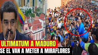 VAN A SACAR A NICOLAS MADURO DE MIRAFLORES EL PUEBLO NO AGUANTA MAS - MARIA CORINA LLEGO LA HORA