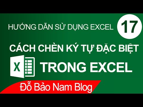 Cách chèn ký tự đặc biệt trong Excel, chèn icon Facebook vào Excel