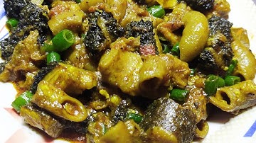 KUMNO BAN SHET DOH SNIER MASI || HOW TO COOK BEEF TRIPE.