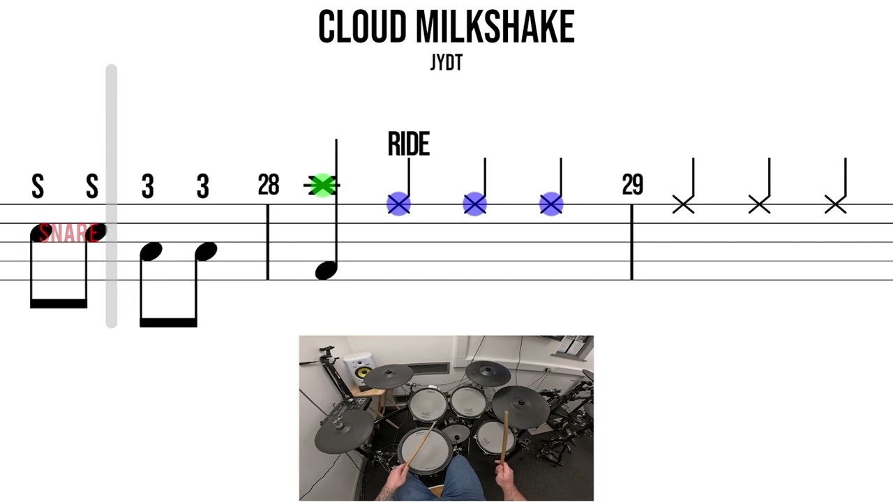 Cloud Milkshake  J Y D T🥁 Medium Beginner Version