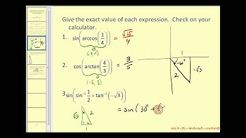 Evaluating Expressions Involving Inverse Sine, Inverse Cosine, and Inverse Tangent
