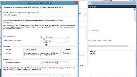 Log Shipping Configuration with SQL Server 2012 HD