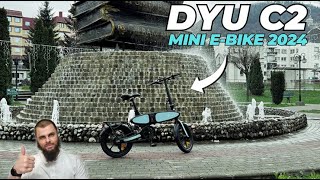 Best smallest folding E-Bike 2024? DYU C2 Unboxing I Review I Range I Speed I Battery I Test drive