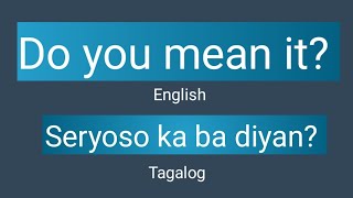 PRACTICE SPEAKING USING THESE #english #tagalog Translation