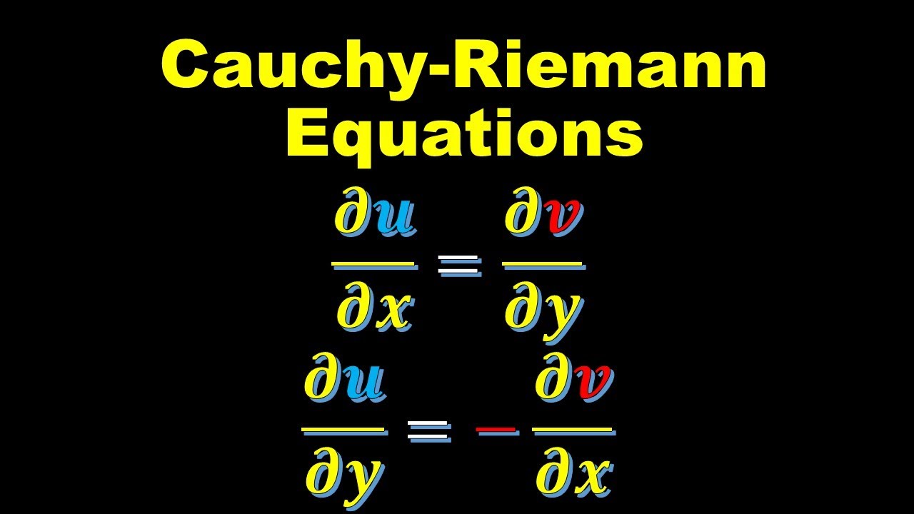 Cauchy-Riemann Equations | Complex Analysis | Lecture 20 - YouTube