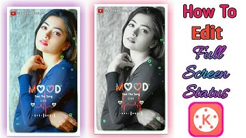 How to edit Full screen #trending Whatsapp status | Video editing in kinemaster by SP Creation