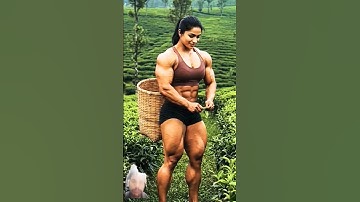 Ai Muscle Girl #ai #aiart #art #gym #fitness #model #aivideokaisebanaye #aivideogenerator