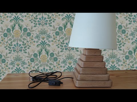 მაგიდის სანათი შეშისგან