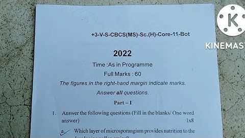 +3 (BSC) 5th Semester Botany Core -11 Question Paper 2022 | Utkal University |