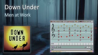 DOWN UNDER by Men at Work but it's a Super Mario Paint cover [Default Soundfont]