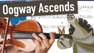 Kung Fu Panda: Oogway Ascends CLOSE UP | Violin Sheet Music | Different Tempi