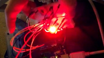 arduino + accelerometer + LED