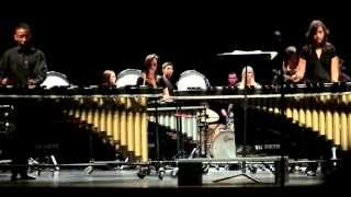 Josh and the percussion ensemble of Spring Valley High School
