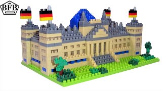 Idena 40129 Reichstagsgebäude in Berlin | 3D Modellbauset Nanobrick | Speed Build Review