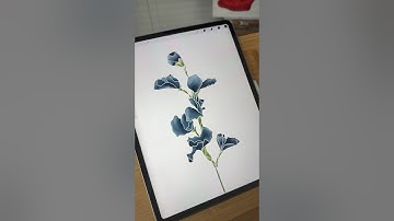 Procreate Watercolor flower #procreatebrushes #procreatetutorial