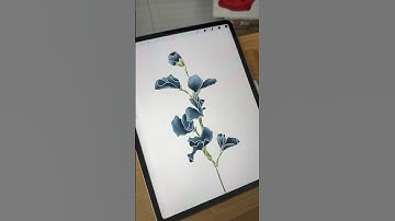 Procreate Watercolor flower #procreatebrushes #procreatetutorial