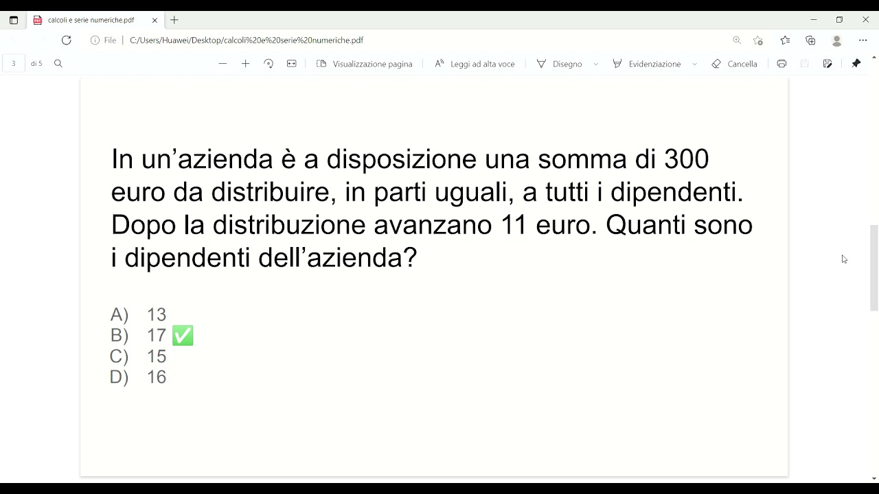 Quiz di logica per concorsi: calcoli e serie numeriche