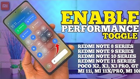 MAKE  PHONE FAST - OFFICIALLY ENABLE MIUI 12.5 ENHANCED PERFORMANCE MODE TOGGLE IN CONTROL CENTER