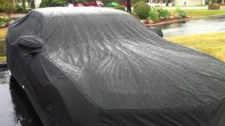 How well does a Covercraft WeatherShield car cover work in the rain?