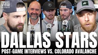 Matt Duchene, Jake Oettinger, Jamie Benn, Joe Pavelski & DeBoer on Dallas Series Win vs. Colorado