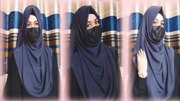 Jorjet/Chiffon Tutorial With Layers & Full Chest Covered!! Hijab Style 2024/Chiffon Hijab Tutorial