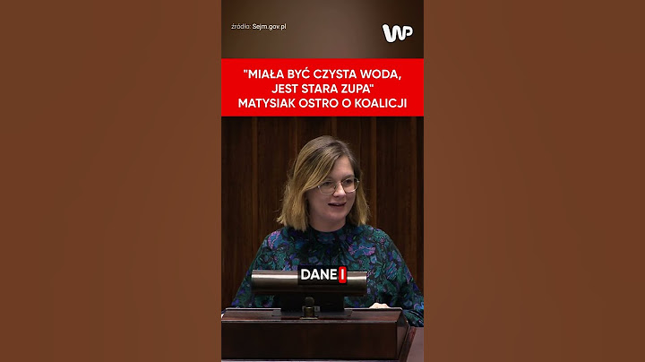 "Miała być czysta woda, jest stara zupa" Matysiak o Koalicji  #polityka #informacje