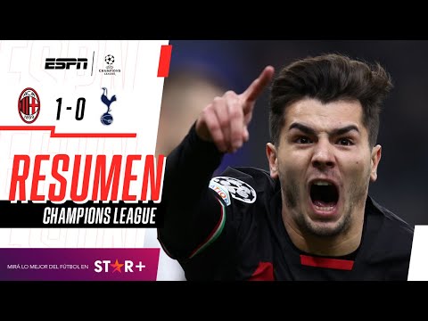 ¡EL ROSSONERO SUPERÓ A LOS SPURS Y ENCAMINA LA SERIE DE CHAMPIONS! | Milan 1-0 Tottenham | RESUMEN