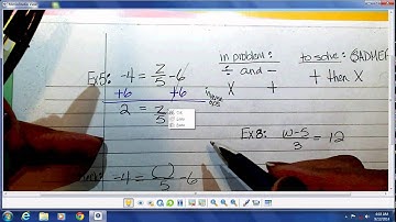 Video Notes 7 -  Part 2 (Solving Two-Step Equations)