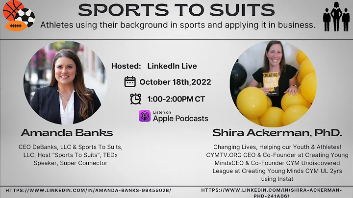Sports To Suits Live with Shira Ackerman, PhD.