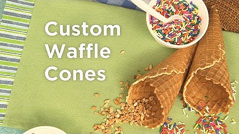 How to Make Waffle Cones: In the Kitchen with David Venable