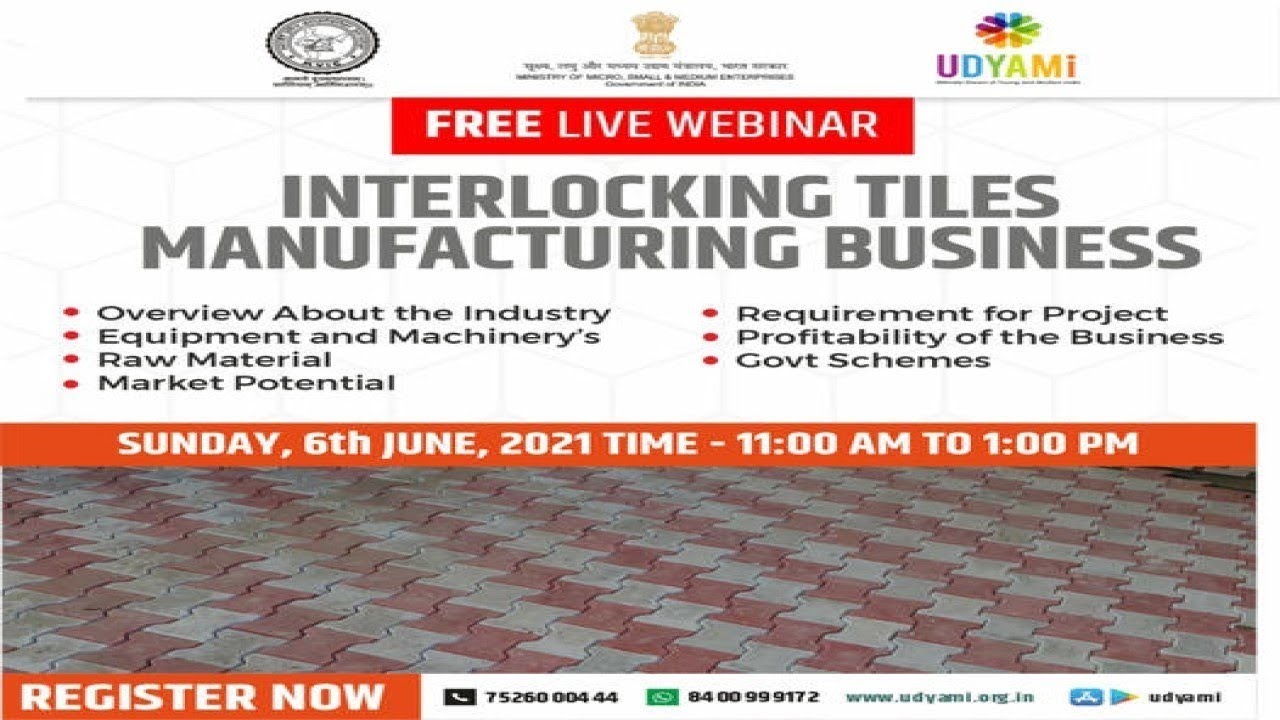 Live inar On Interlocking Tiles Manufacturing Business YouTube