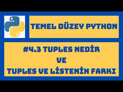 Video: Tuple'ın indeksi var mı?