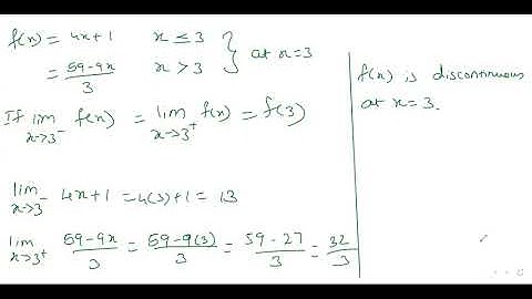 8. EXERCISE 8.1 Q.3 Q.3,4,5 Q.4 CONTINUITY