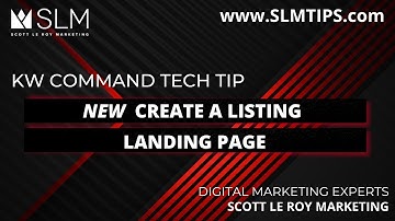 Tech Tip - Create a Listing Landing Page