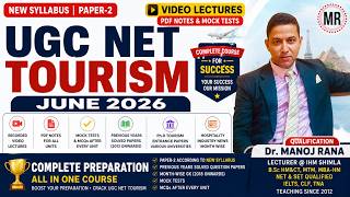 NET/JRF TOURISM JUNE-2026 ❤️ COMPLETE STUDY MATERIAL ❤️ MOCK TESTS ❤️ MCQ ❤️ PDF NOTES ❤️ PYQ &amp; MORE