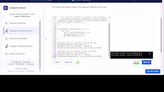 Challenge Implement Quicksort Khan Academy
