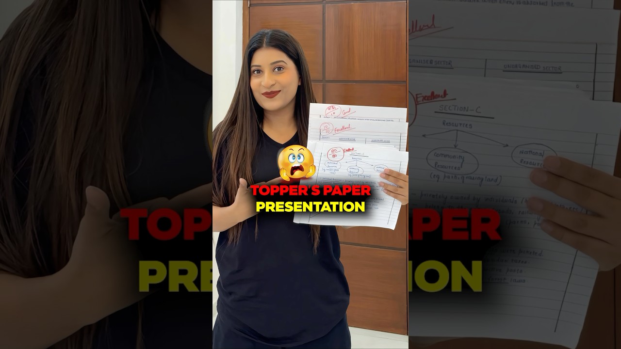 Paper Presentation Hacks for Half Yearly 🔥Only Toppers know this🤯 #shorts #exam #study
