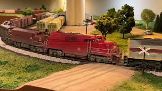 Head-end Shots on the Rock Island Lines Mid-Continent Route in HO Scale