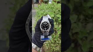 Casio MTP 1370D in black dial silver hands classy with day and date