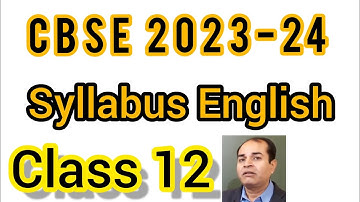 english class 12 syllabus cbse 2023-24 by vijay kumar
