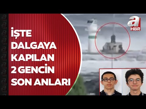 Trabzon'da fotoğraf çekerken dalgalara kapılan 2 gencin son görüntüleri ortaya çıktı | A Haber