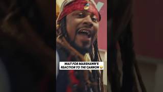 Marshawn Lynch firing the Bucs cannon is pure cinema 😂