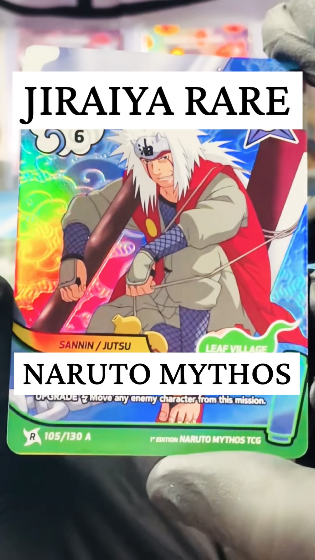 Jiraiya Rare Naruto Mythos TCG - YouTube