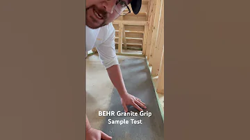 BEHR Granite Grip Test Sample On Garage Floor Review Behr Garagefloor Epoxy Garage 