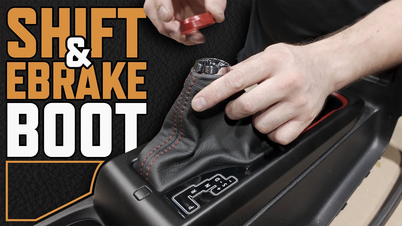 Leather Shift Boot & EBrake Boot Upholstery Conversion | Toyota Tacoma 2016-2023
