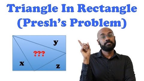 Triangle Inscribed in Rectangle: An alternate approach to Presh