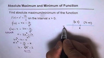 20 Absolute Minimum For Rational Function